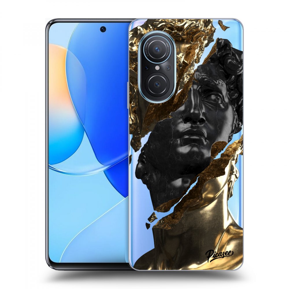 Silikonový Průhledný Obal Pro Huawei Nova 9 SE - Gold - Black