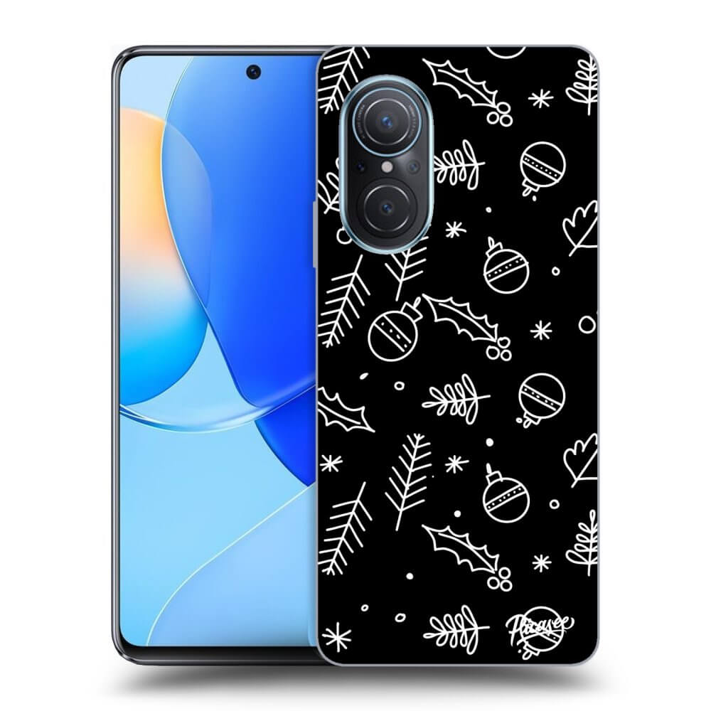 Silikonový černý Obal Pro Huawei Nova 9 SE - Mistletoe