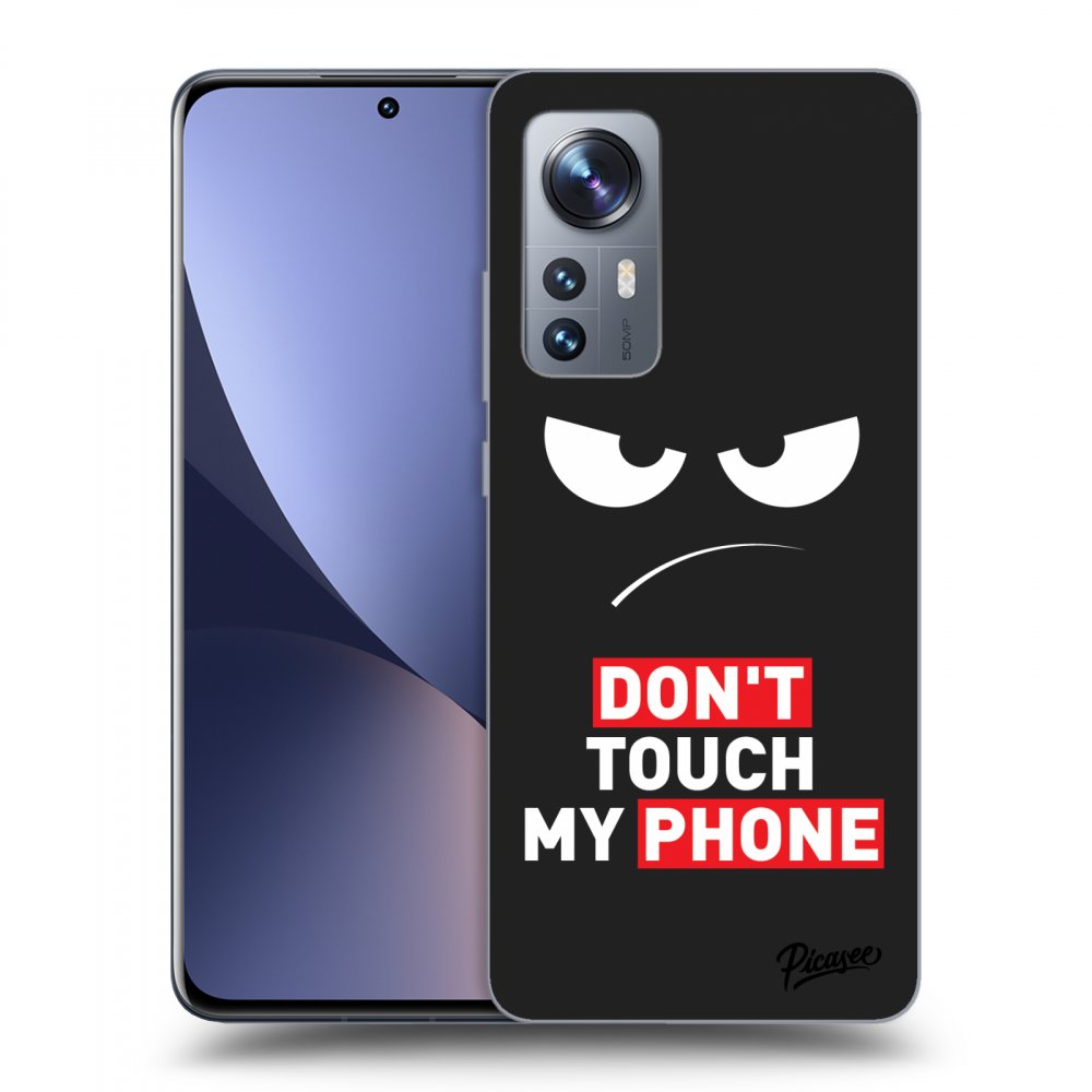 Silikonový černý Obal Pro Xiaomi 12 - Angry Eyes - Transparent