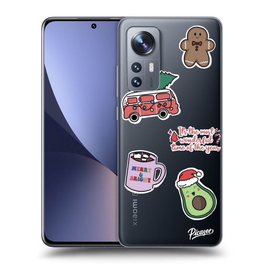 Silikonový Průhledný Obal Pro Xiaomi 12 - Christmas Stickers