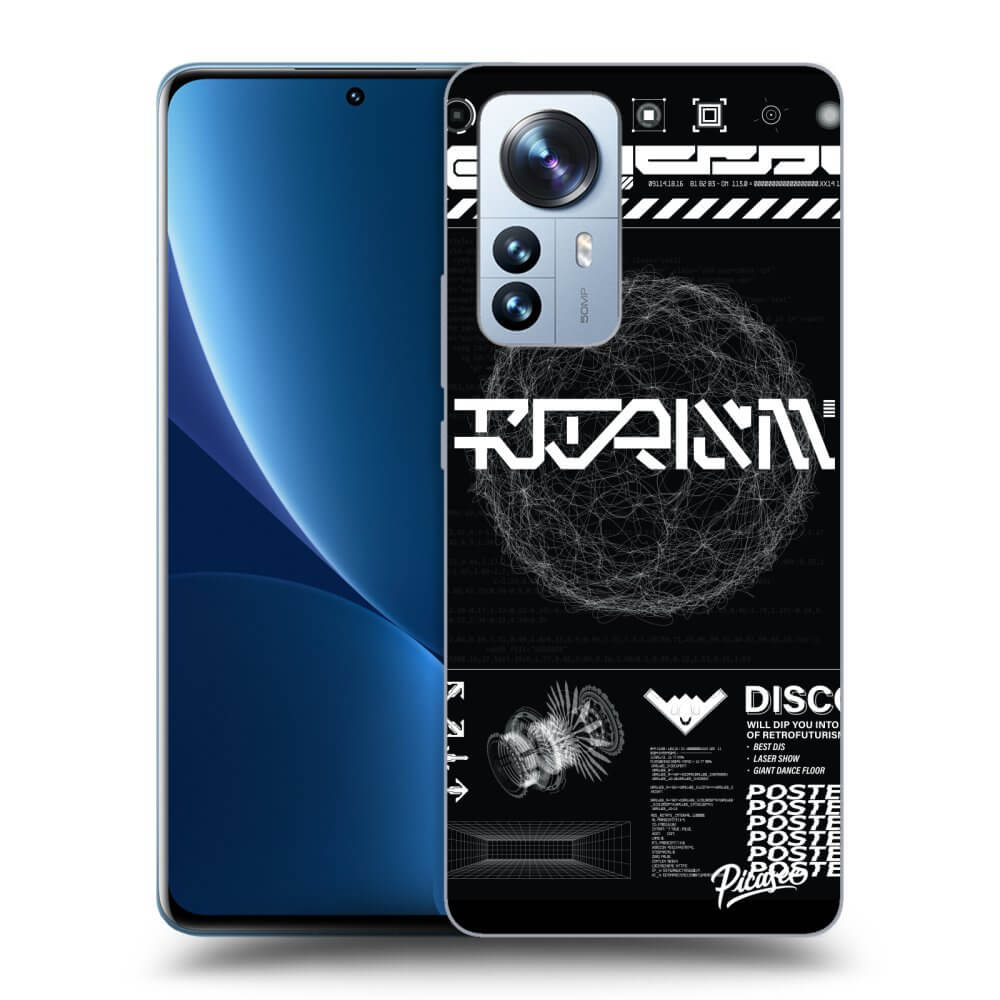 Silikonový černý Obal Pro Xiaomi 12 Pro - BLACK DISCO