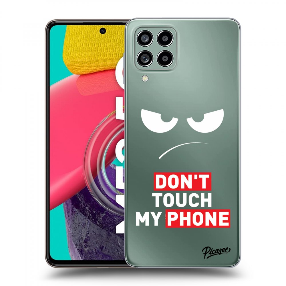 Silikonový Průhledný Obal Pro Samsung Galaxy M53 5G - Angry Eyes - Transparent