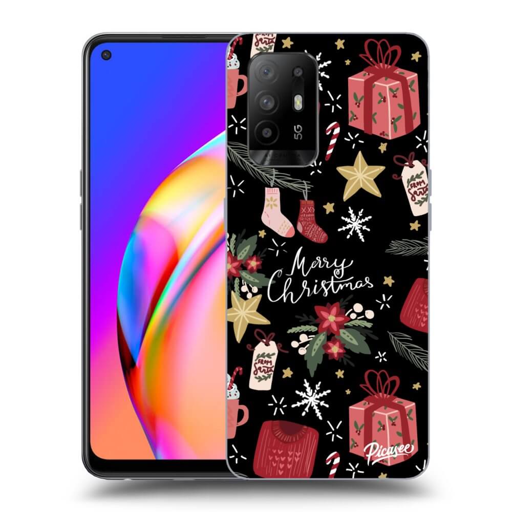 Silikonový černý Obal Pro OPPO A94 5G - Christmas