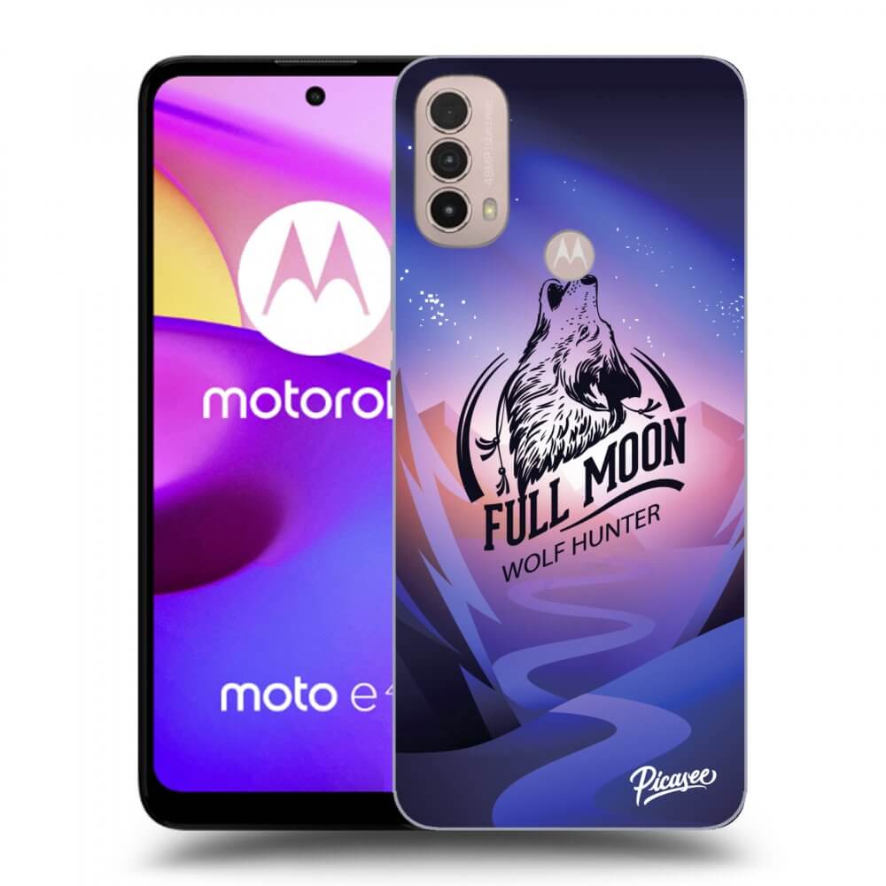 Silikonový černý Obal Pro Motorola Moto E40 - Wolf