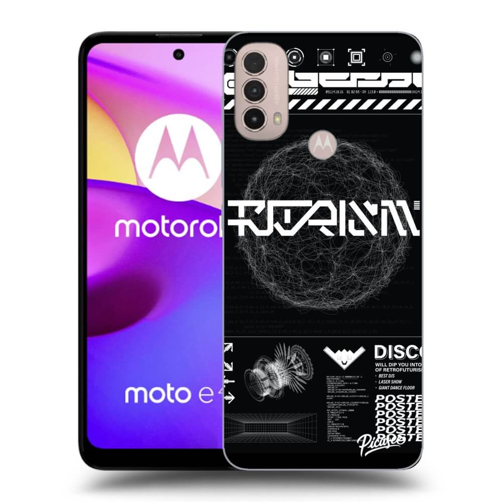 Silikonový černý Obal Pro Motorola Moto E40 - BLACK DISCO