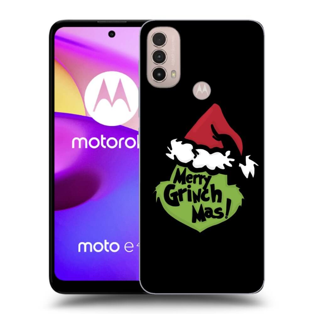 Silikonový černý Obal Pro Motorola Moto E40 - Grinch 2