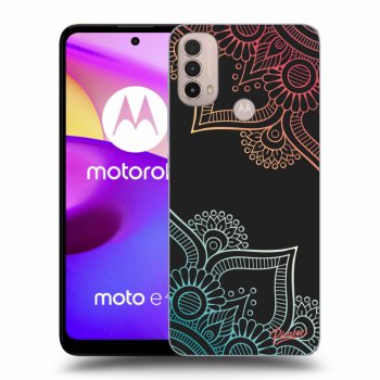 Obal pro Motorola Moto E40 - Flowers pattern