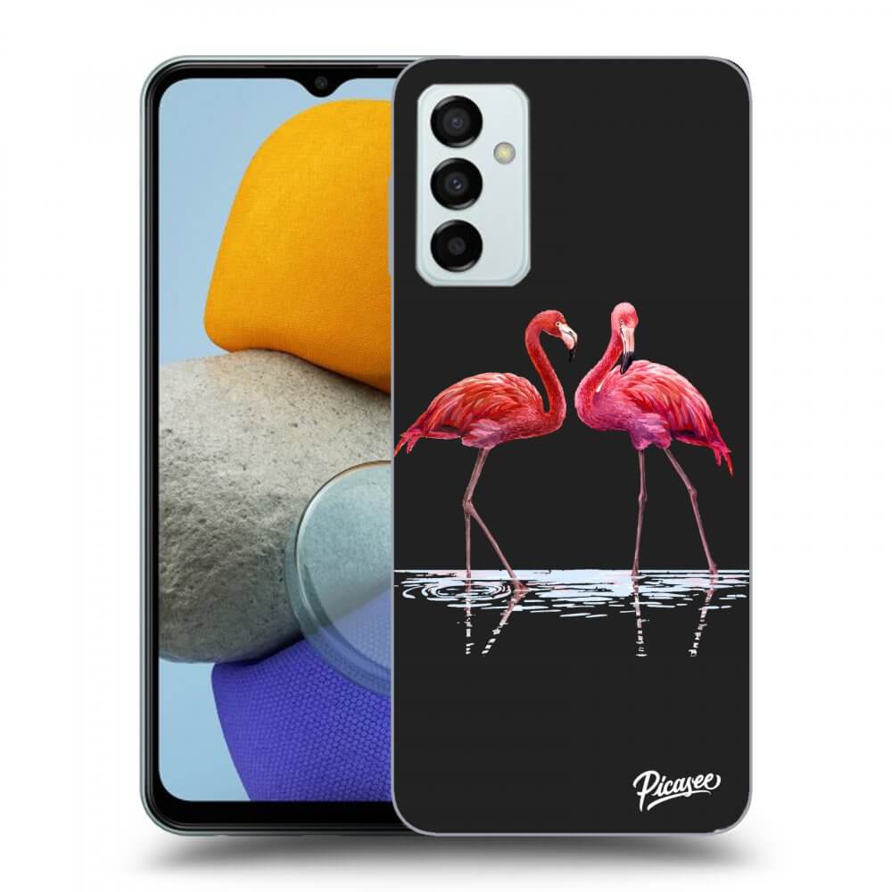 Silikonový černý Obal Pro Samsung Galaxy M23 5G - Flamingos Pár