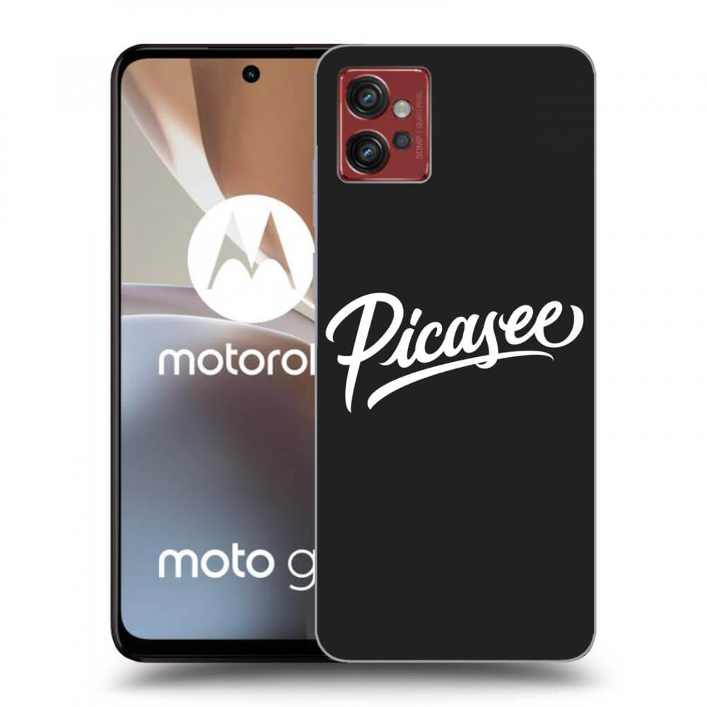 Silikonový černý Obal Pro Motorola Moto G32 - Picasee - White