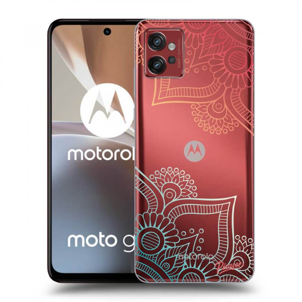 Silikonový Průhledný Obal Pro Motorola Moto G32 - Květinový Vzor