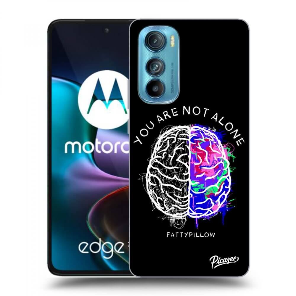 Silikonový Průhledný Obal Pro Motorola Edge 30 - Brain - White