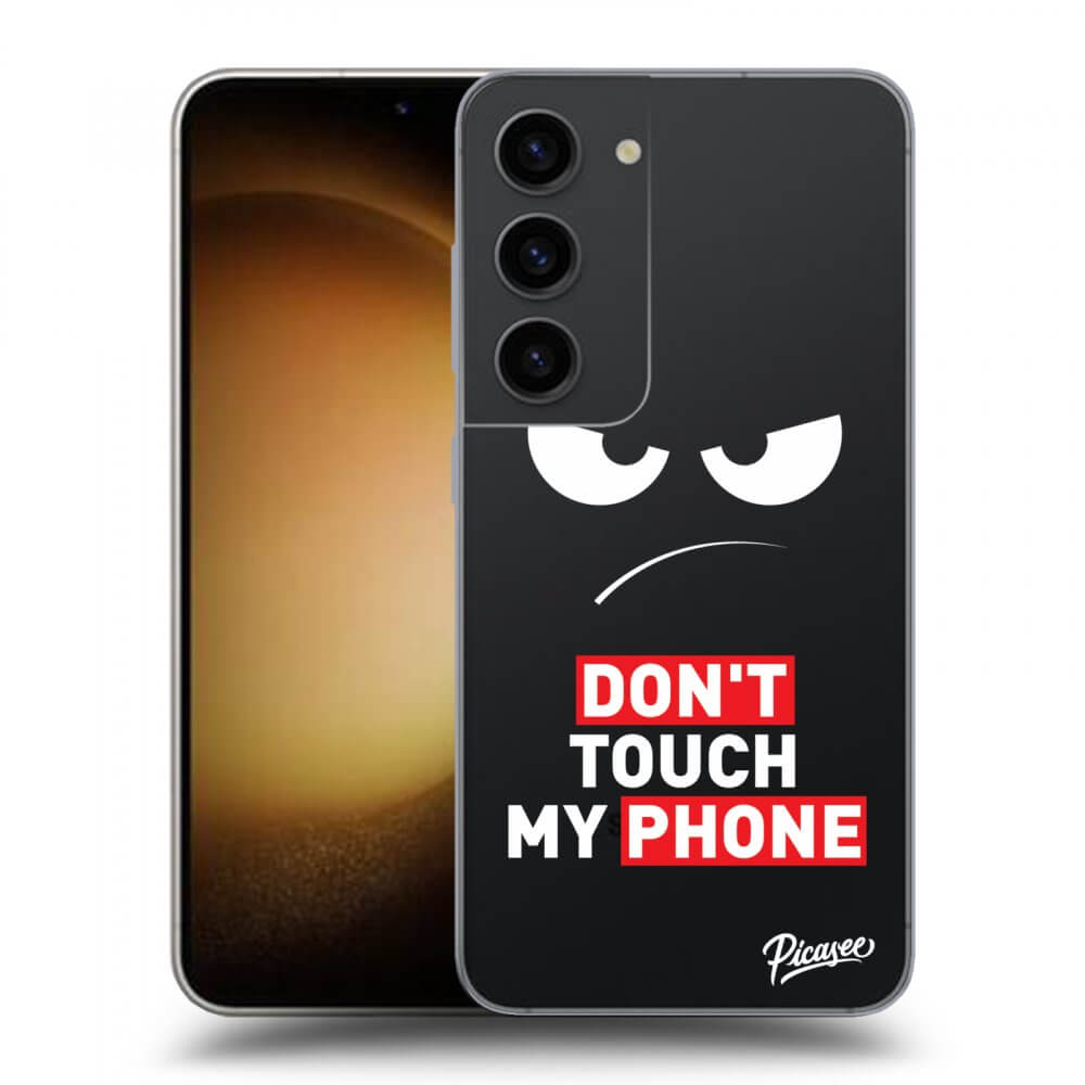 Silikonový Průhledný Obal Pro Samsung Galaxy S23 5G - Angry Eyes - Transparent