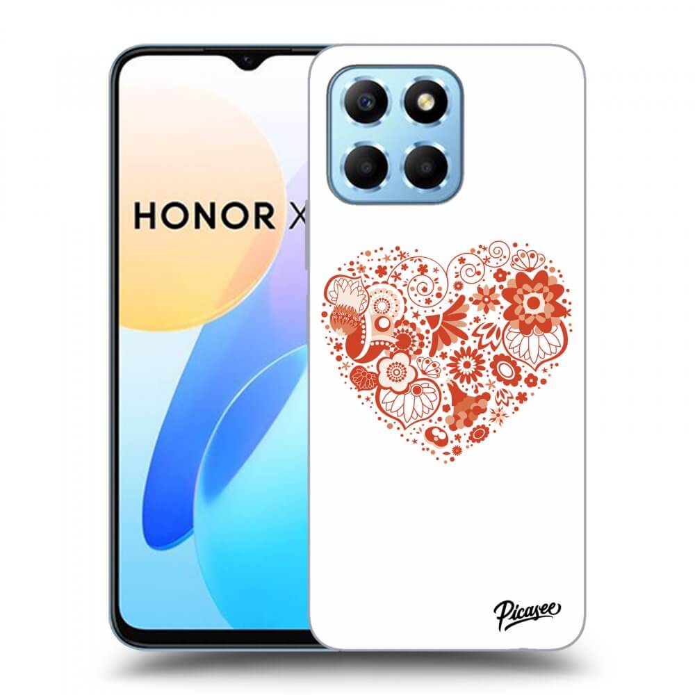 Silikonový černý Obal Pro Honor X6 - Big Heart
