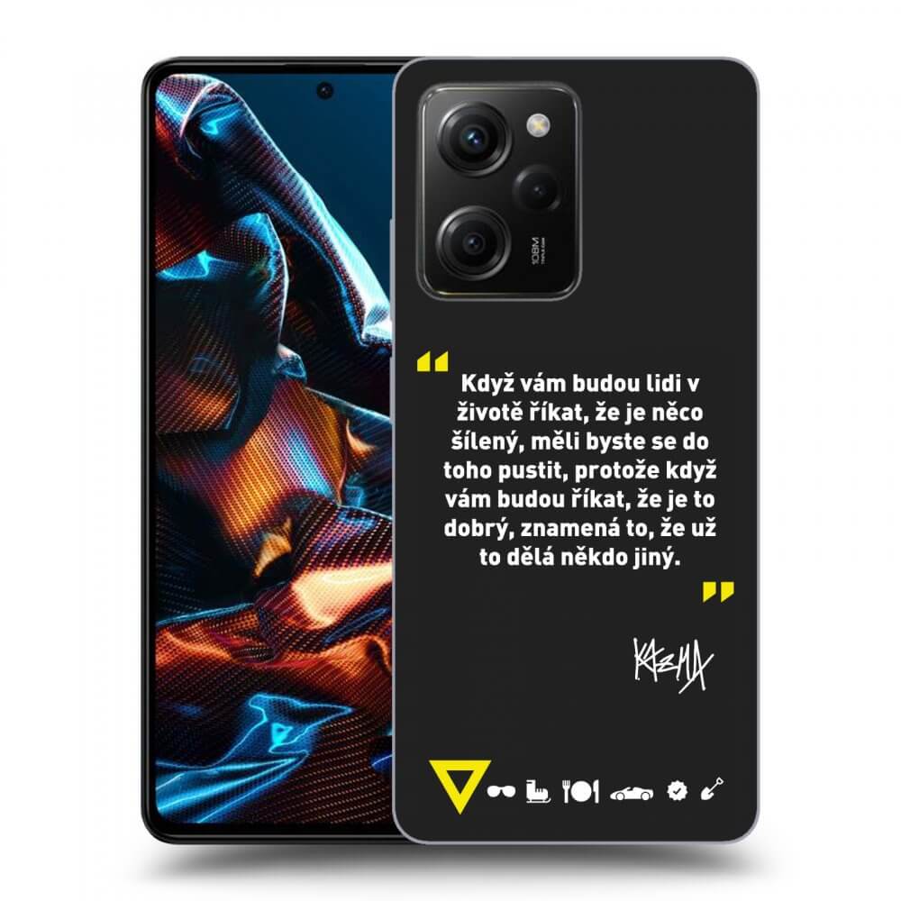 Silikonový černý Obal Pro Xiaomi Poco X5 Pro - Kazma - MĚLI BYSTE SE DO TOHO PUSTIT