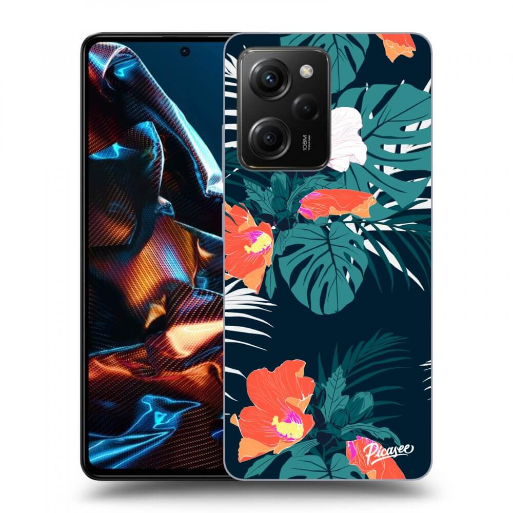 Silikonový černý Obal Pro Xiaomi Poco X5 Pro - Monstera Color