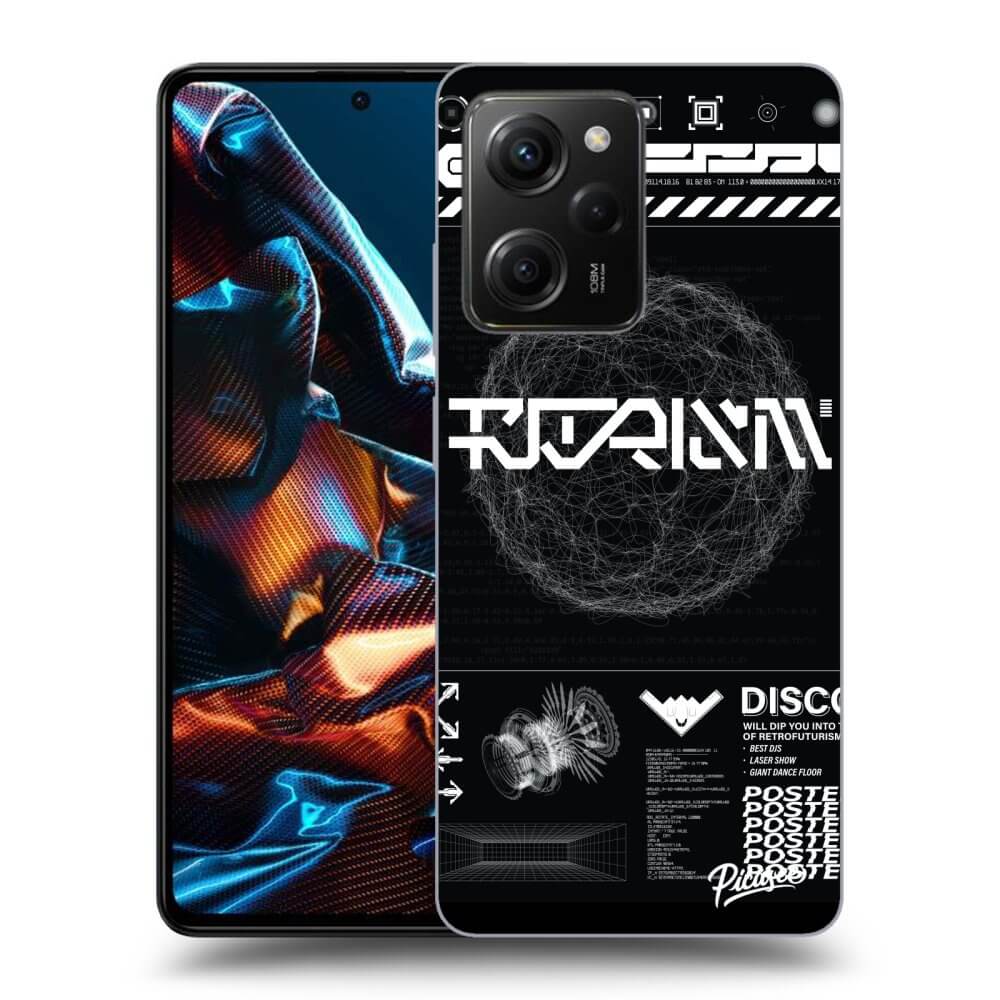 Silikonový Průhledný Obal Pro Xiaomi Poco X5 Pro - BLACK DISCO