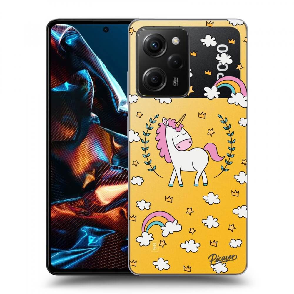 Silikonový Průhledný Obal Pro Xiaomi Poco X5 Pro - Unicorn Hvězdné Nebe