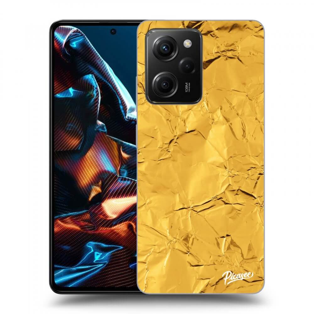 Silikonový Průhledný Obal Pro Xiaomi Poco X5 Pro - Gold