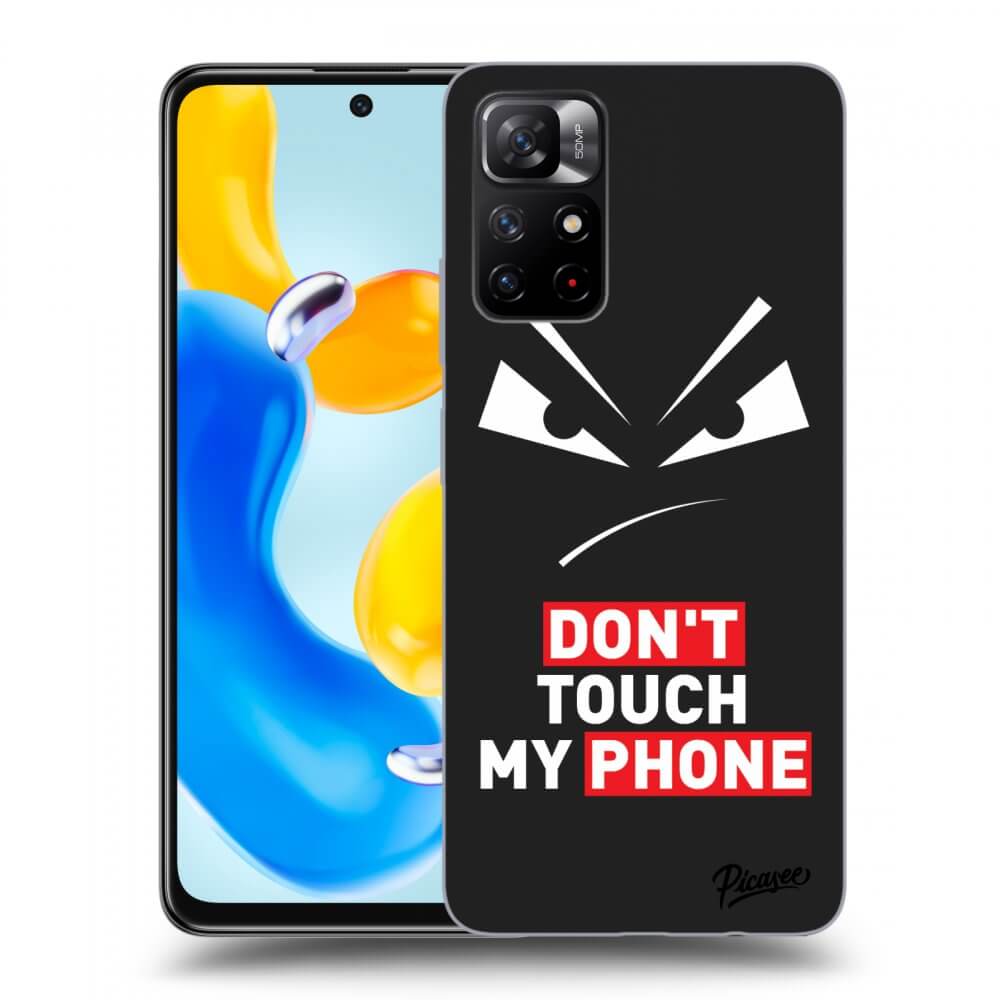 Silikonový černý Obal Pro Xiaomi Redmi Note 11S 5G - Evil Eye - Transparent