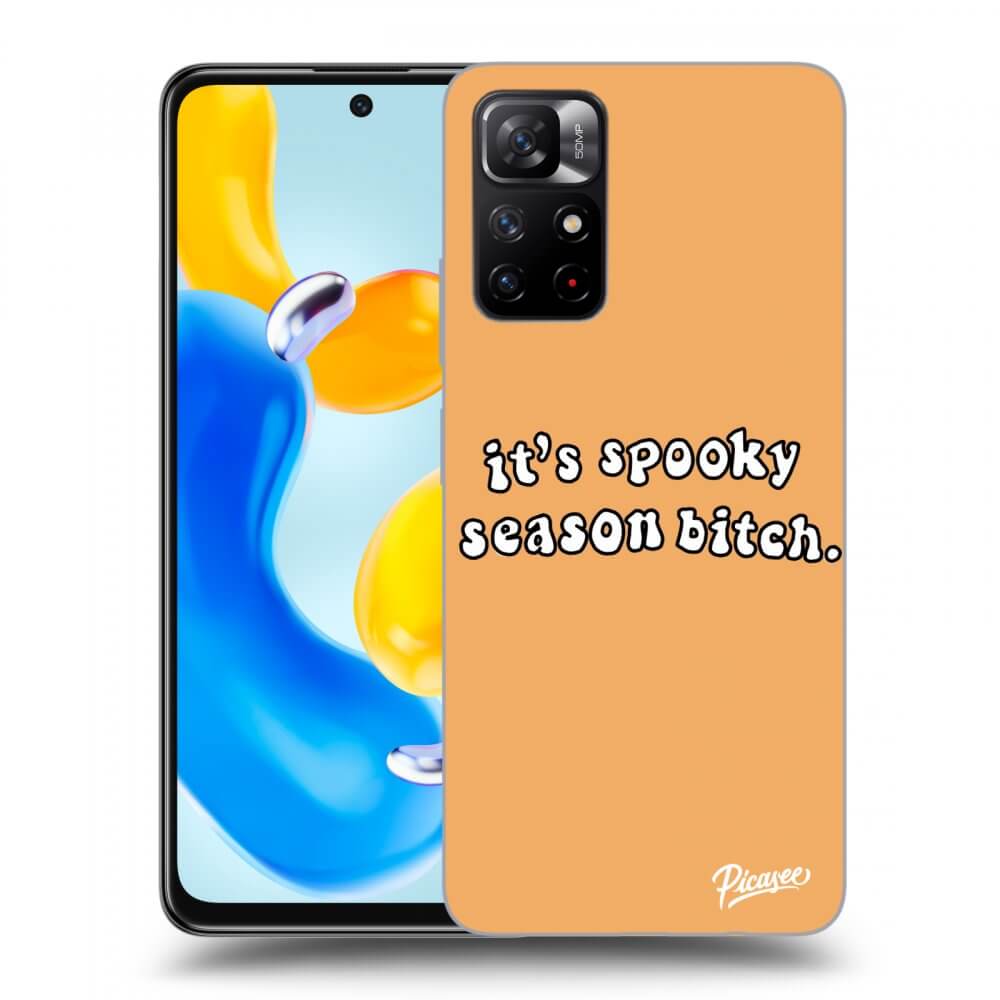 Silikonový černý Obal Pro Xiaomi Redmi Note 11S 5G - Spooky Season