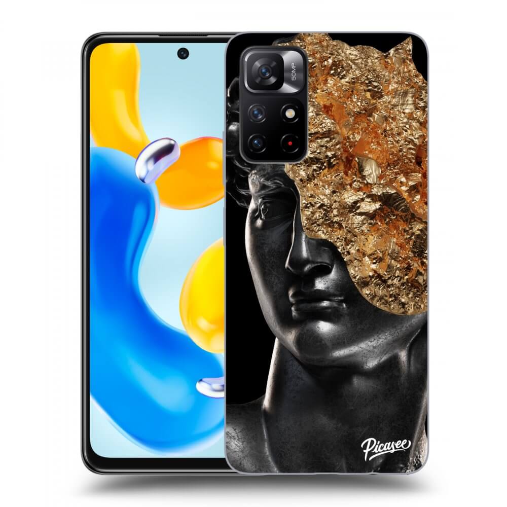 Silikonový černý Obal Pro Xiaomi Redmi Note 11S 5G - Holigger