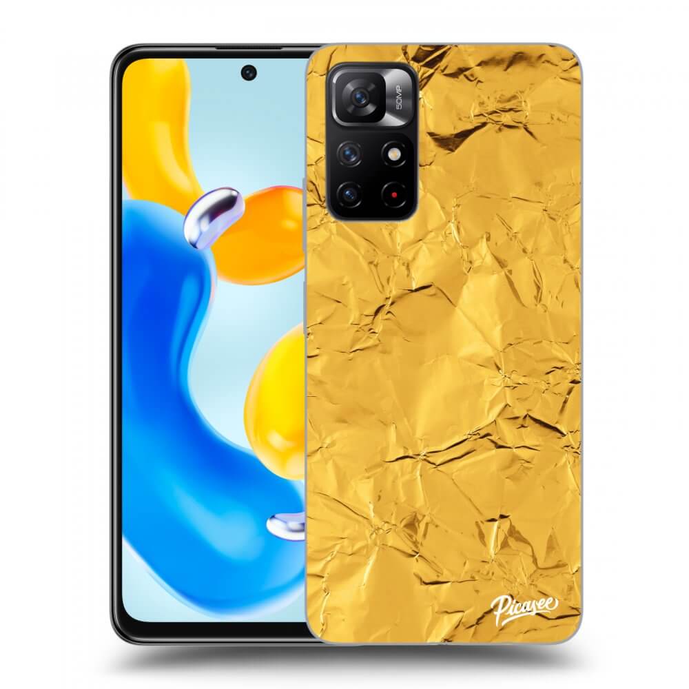 Silikonový černý Obal Pro Xiaomi Redmi Note 11S 5G - Gold