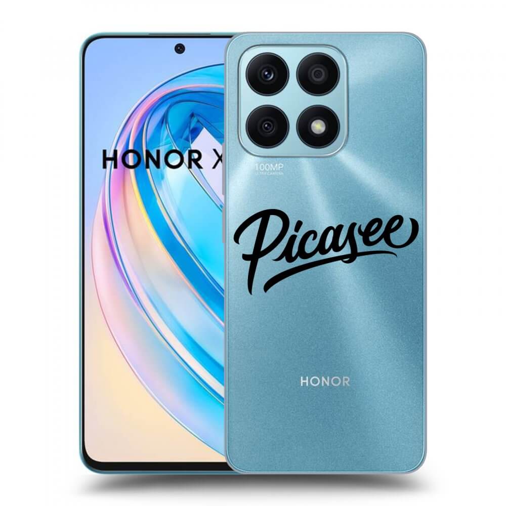 Silikonový Průhledný Obal Pro Honor X8a - Picasee - Black