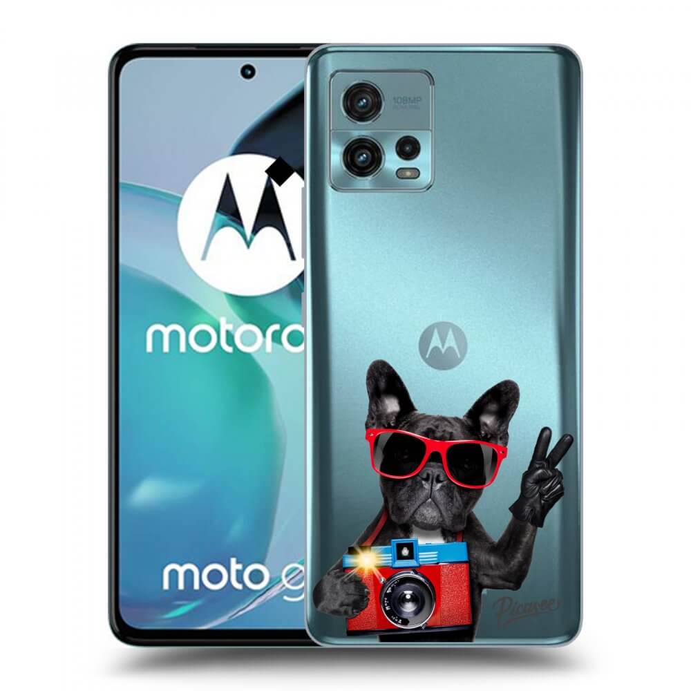 Silikonový Průhledný Obal Pro Motorola Moto G72 - Francouzský Buldoček