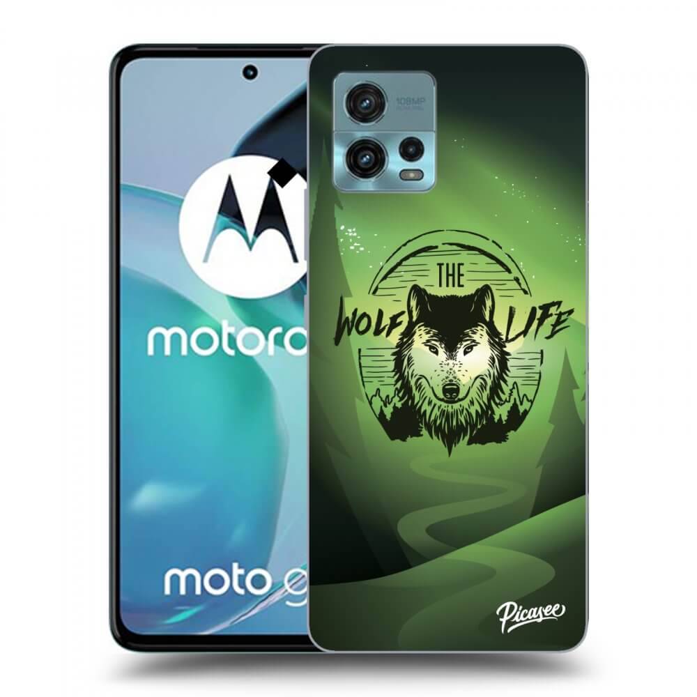Silikonový černý Obal Pro Motorola Moto G72 - Wolf Life