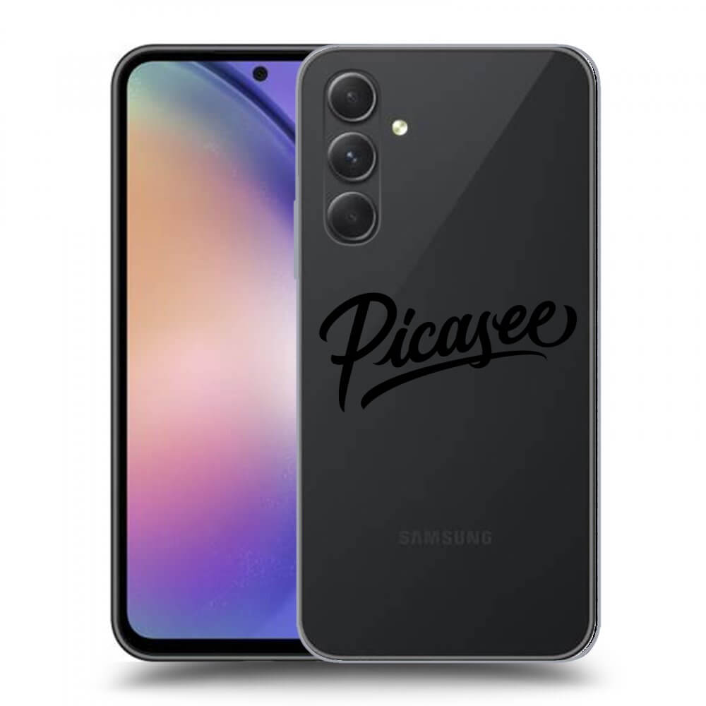 Silikonový Průhledný Obal Pro Samsung Galaxy A54 5G - Picasee - Black