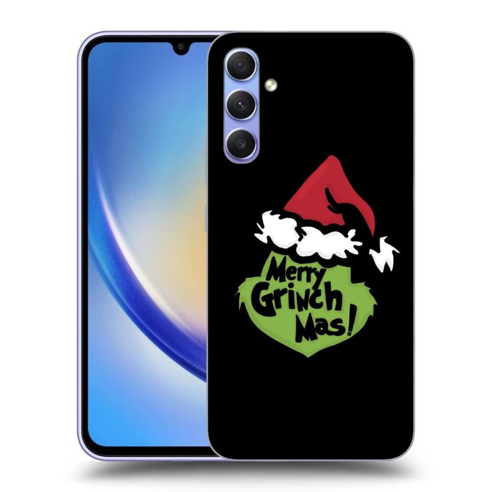 Silikonový černý Obal Pro Samsung Galaxy A34 5G A346B - Grinch 2