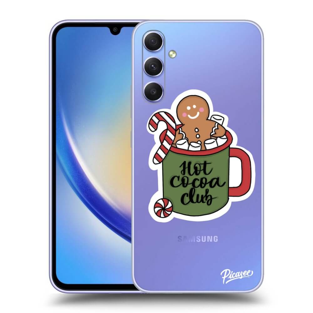 Silikonový Průhledný Obal Pro Samsung Galaxy A34 5G A346B - Hot Cocoa Club