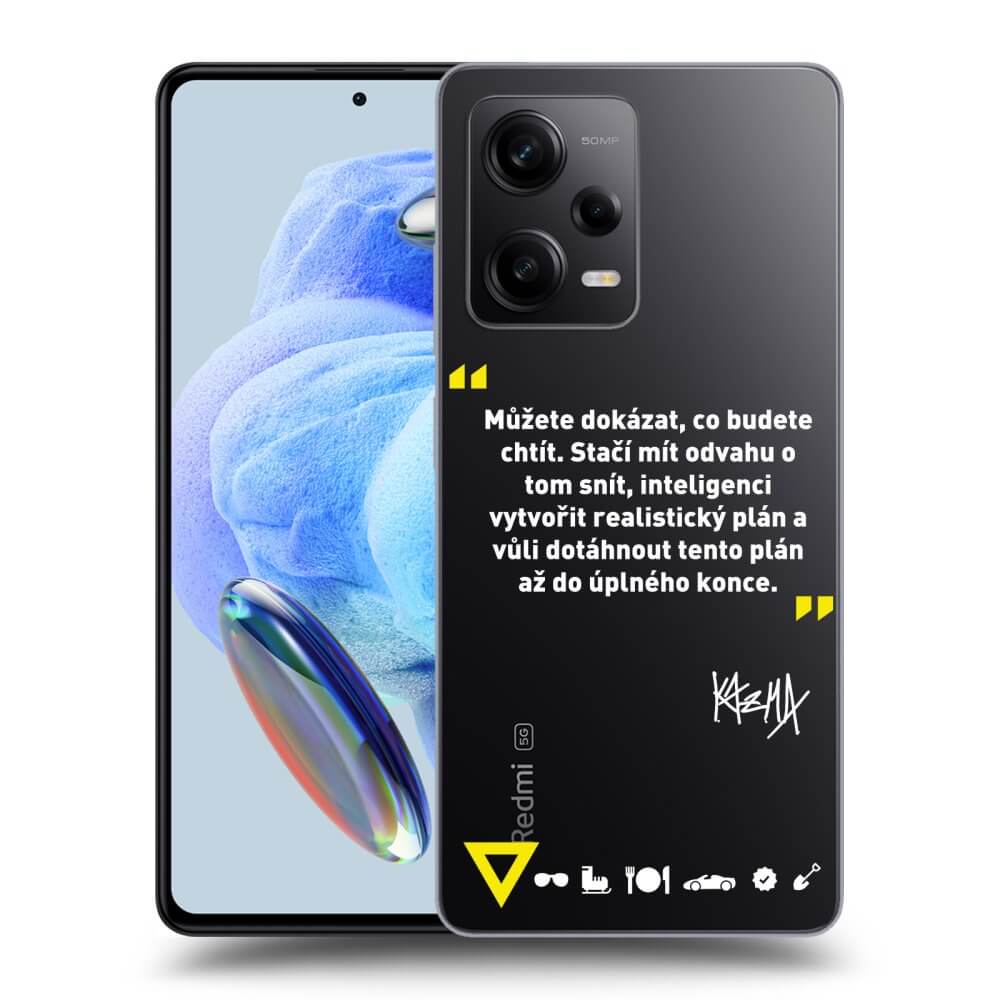 Silikonový Průhledný Obal Pro Xiaomi Redmi Note 12 5G - Kazma - MŮŽETE DOKÁZAT, CO BUDETE CHTÍT