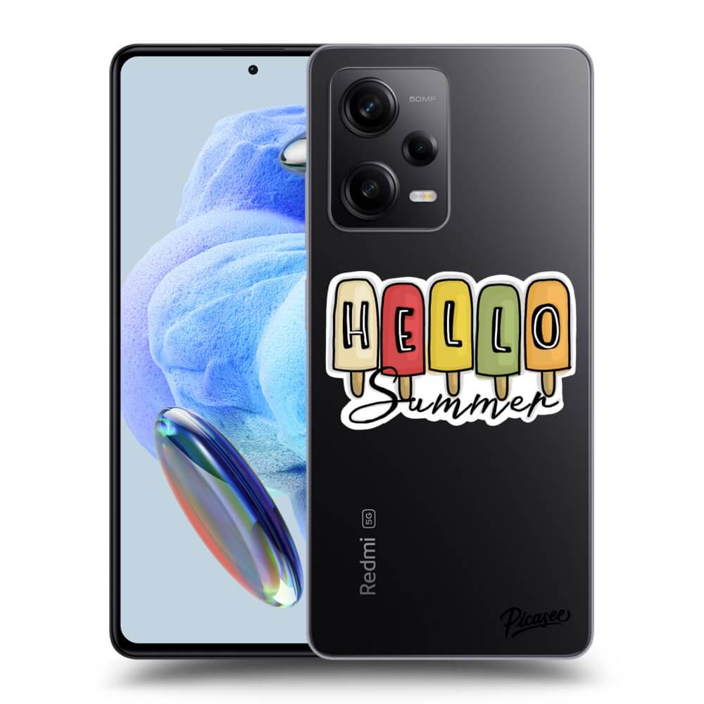 Silikonový Průhledný Obal Pro Xiaomi Redmi Note 12 5G - Ice Cream