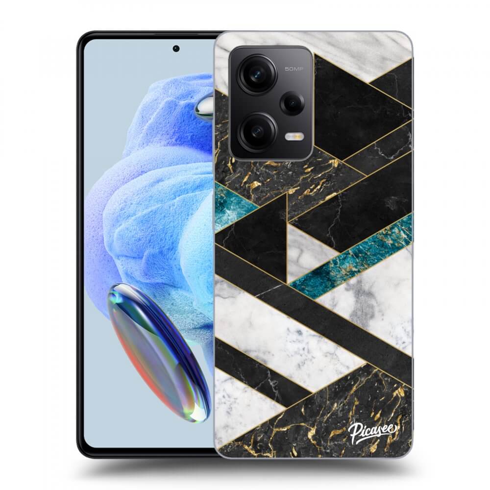 Silikonový Průhledný Obal Pro Xiaomi Redmi Note 12 Pro 5G - Dark Geometry