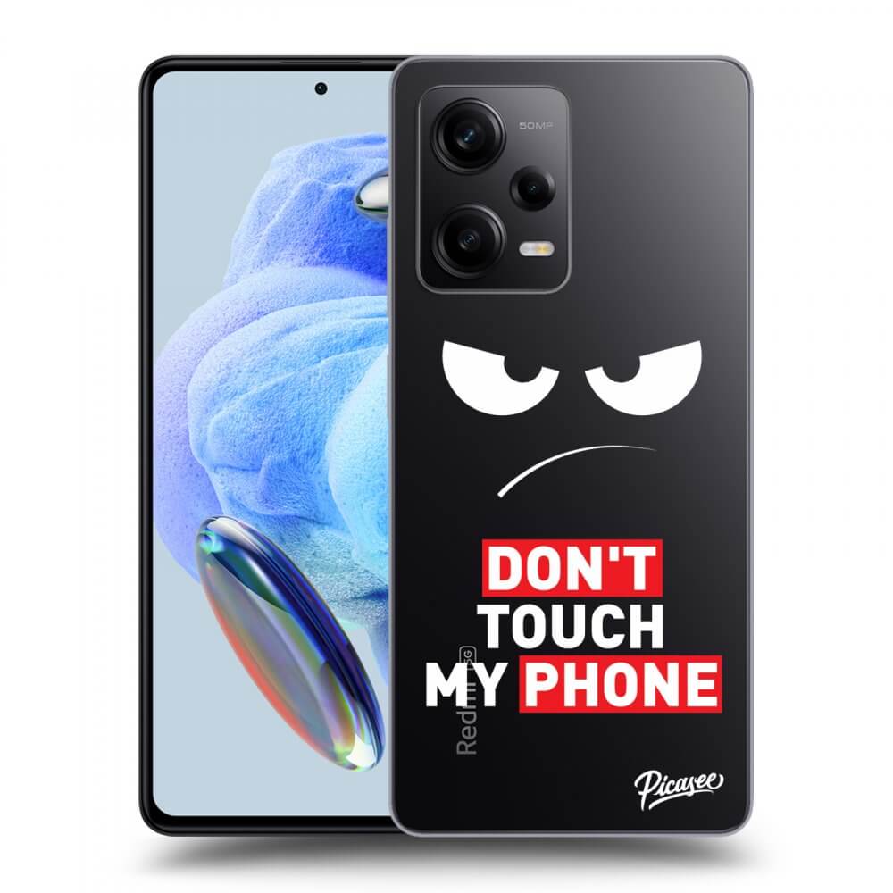 Silikonový Průhledný Obal Pro Xiaomi Redmi Note 12 Pro 5G - Angry Eyes - Transparent