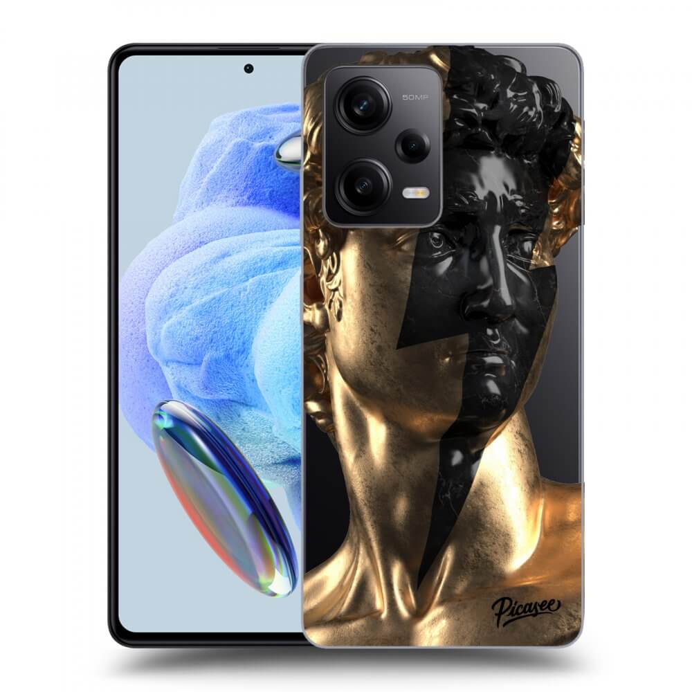 Silikonový Průhledný Obal Pro Xiaomi Redmi Note 12 Pro 5G - Wildfire - Gold