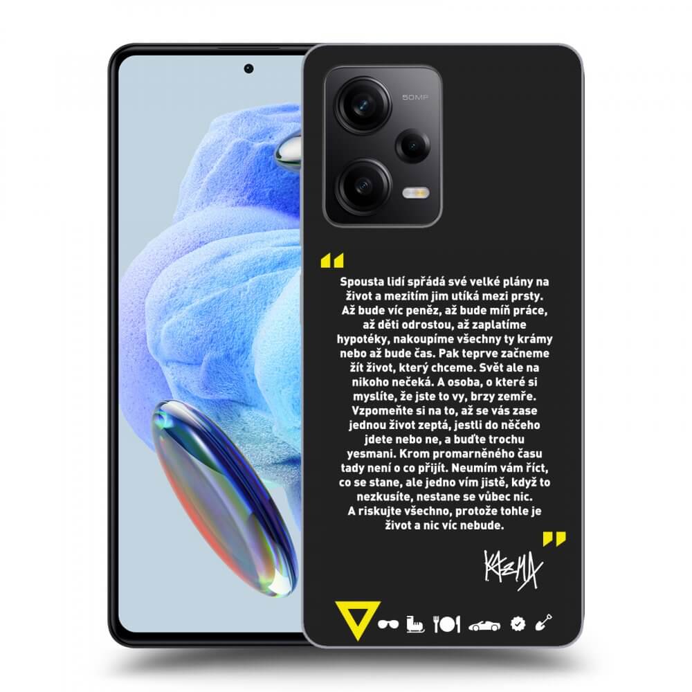 Silikonový černý Obal Pro Xiaomi Redmi Note 12 Pro+ 5G - Kazma - BUĎTE TROCHU YESMANI