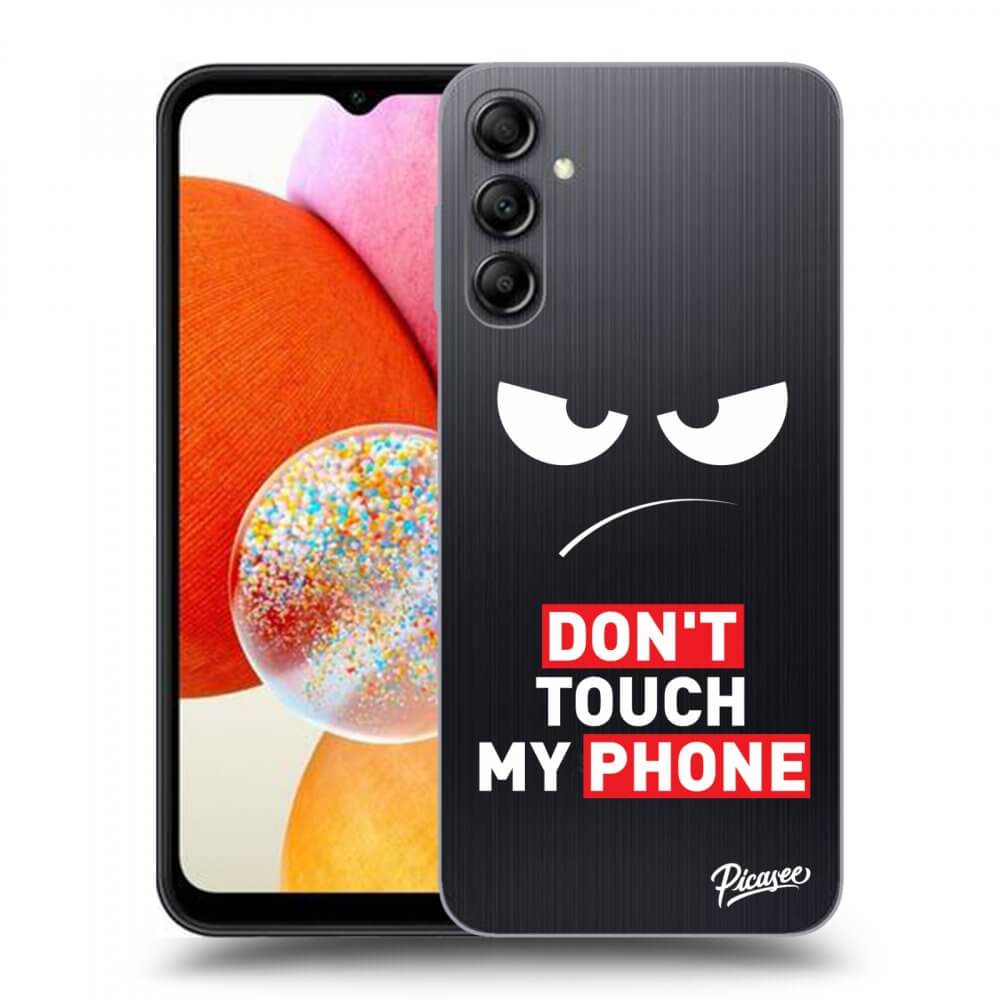 Silikonový Průhledný Obal Pro Samsung Galaxy A14 5G A146P - Angry Eyes - Transparent