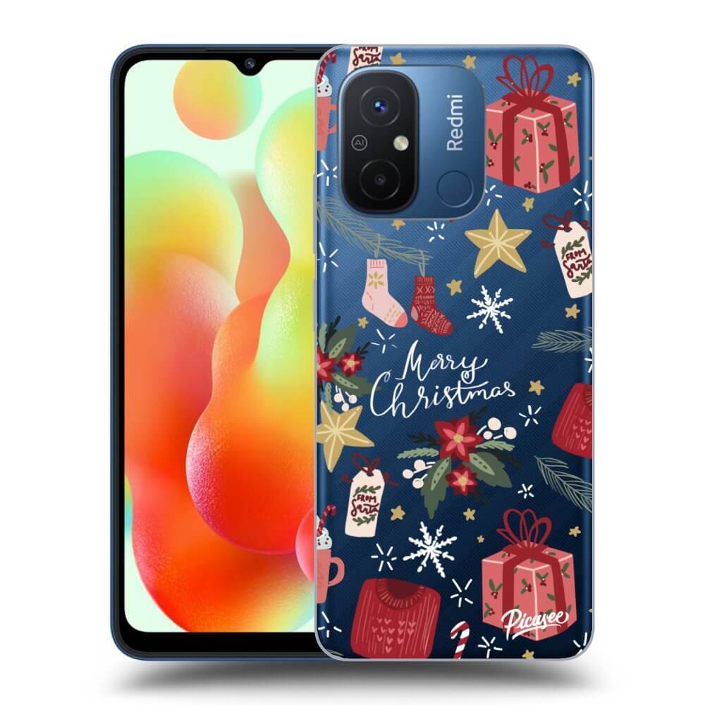 Silikonový Průhledný Obal Pro Xiaomi Redmi 12C - Christmas