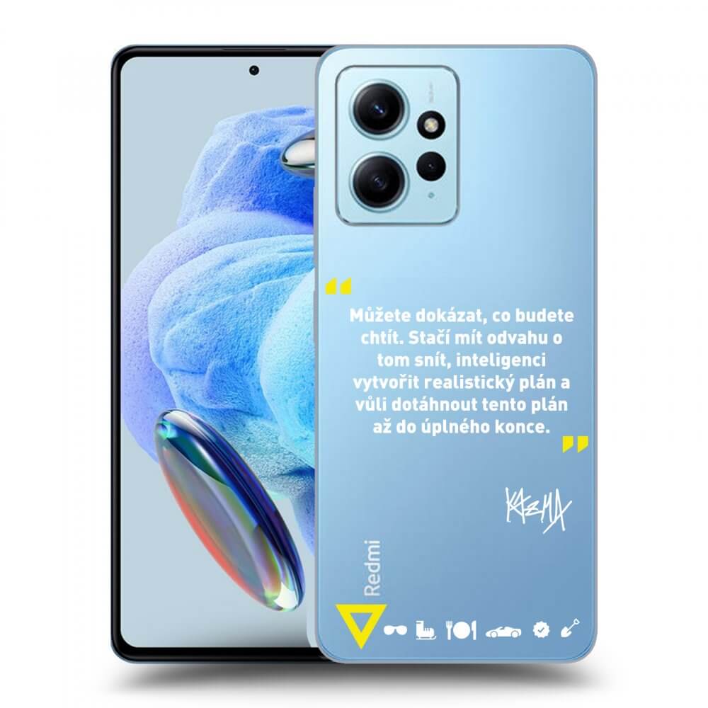 Silikonový Průhledný Obal Pro Xiaomi Redmi Note 12 4G - Kazma - MŮŽETE DOKÁZAT, CO BUDETE CHTÍT