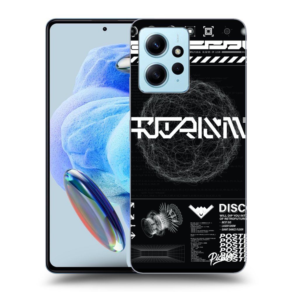 Silikonový Průhledný Obal Pro Xiaomi Redmi Note 12 4G - BLACK DISCO