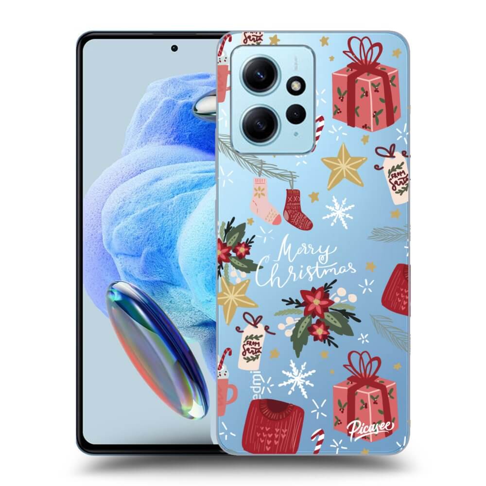 Silikonový Průhledný Obal Pro Xiaomi Redmi Note 12 4G - Christmas