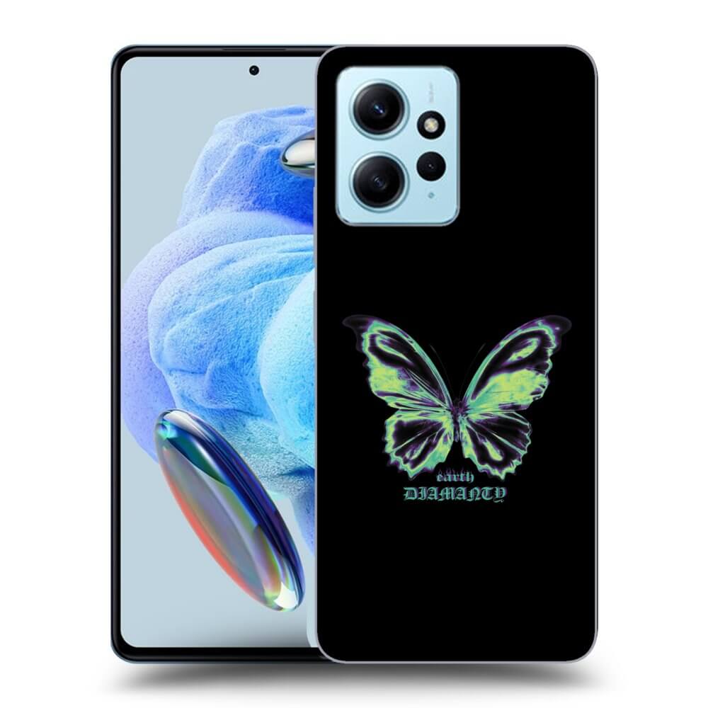 Silikonový Průhledný Obal Pro Xiaomi Redmi Note 12 4G - Diamanty Blue