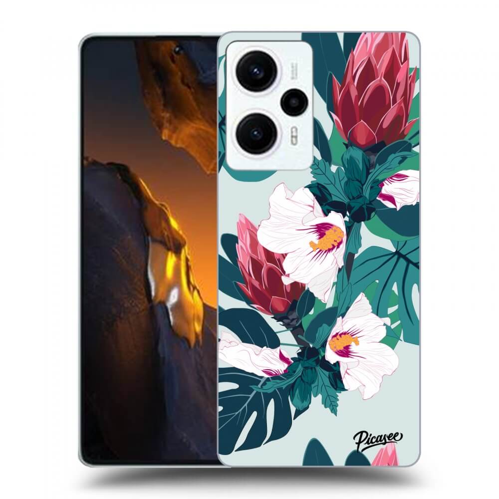 Silikonový černý Obal Pro Xiaomi Poco F5 - Rhododendron