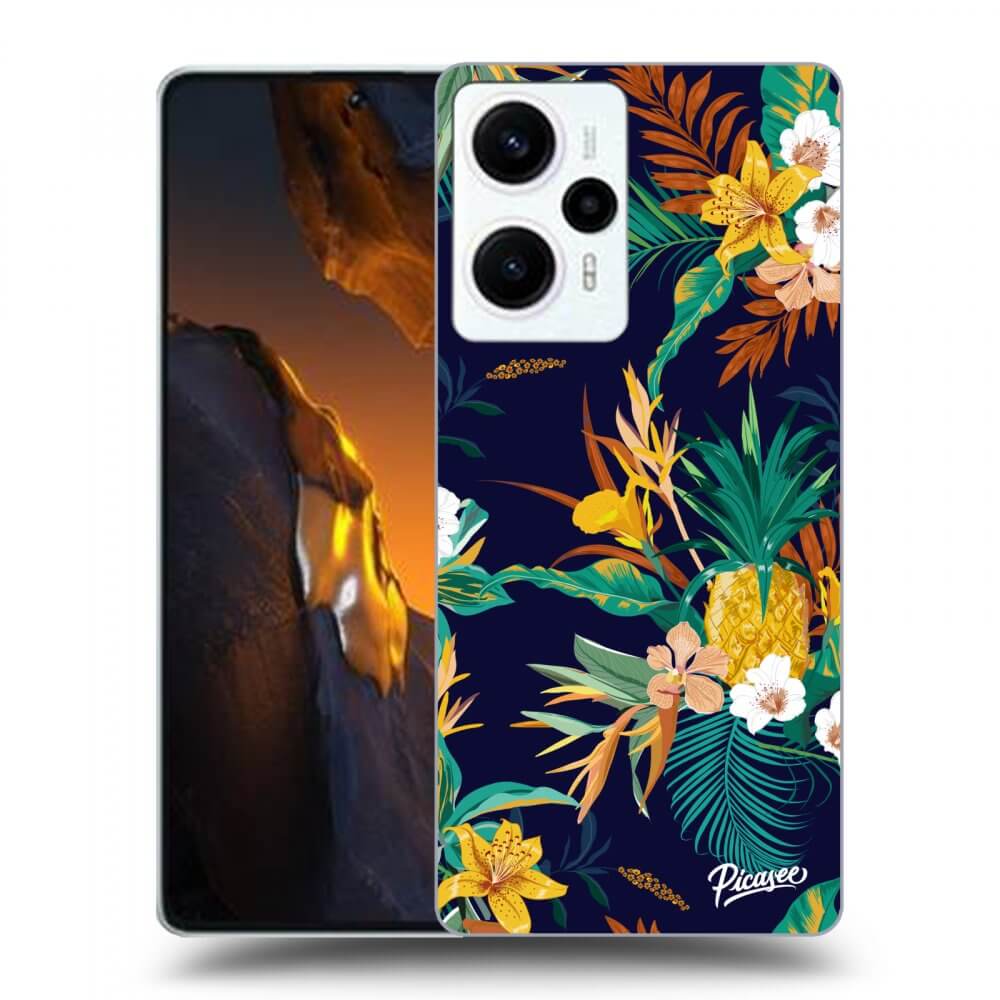 Silikonový černý Obal Pro Xiaomi Poco F5 - Pineapple Color