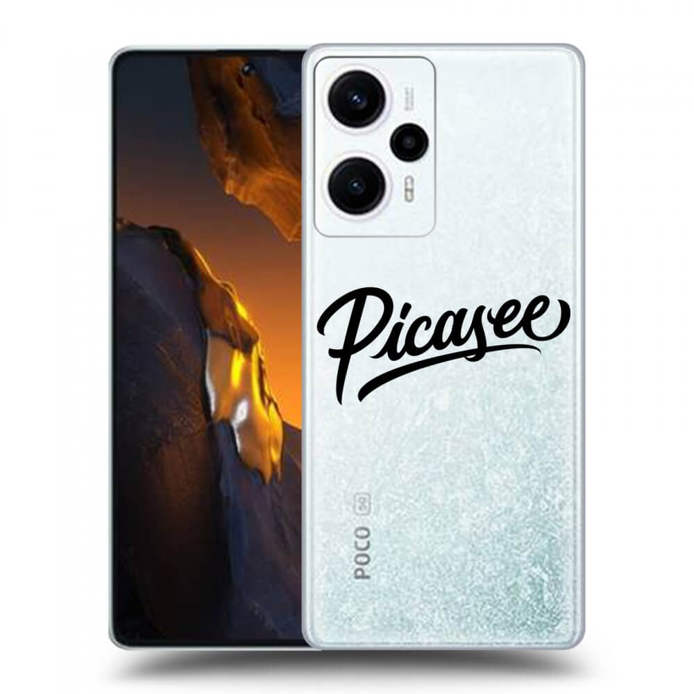 Silikonový Průhledný Obal Pro Xiaomi Poco F5 - Picasee - Black