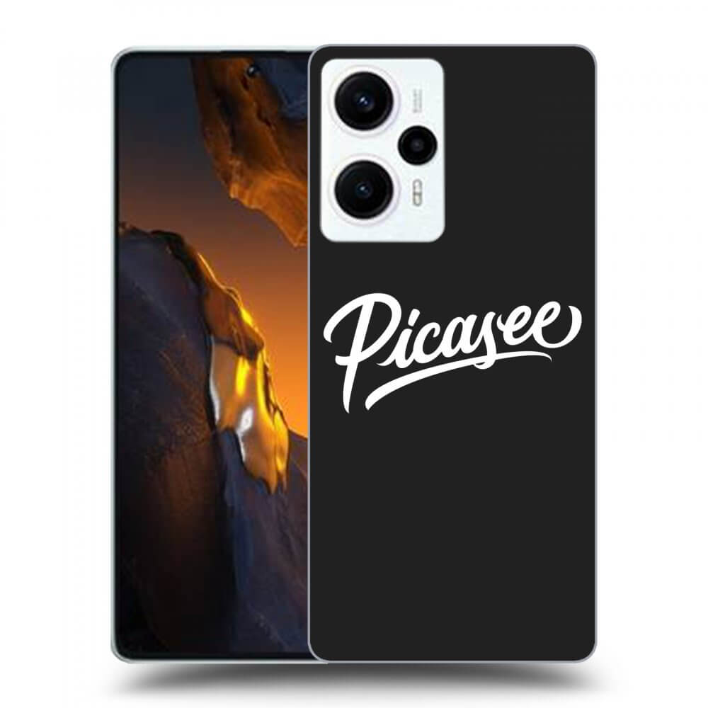 Silikonový černý Obal Pro Xiaomi Poco F5 - Picasee - White