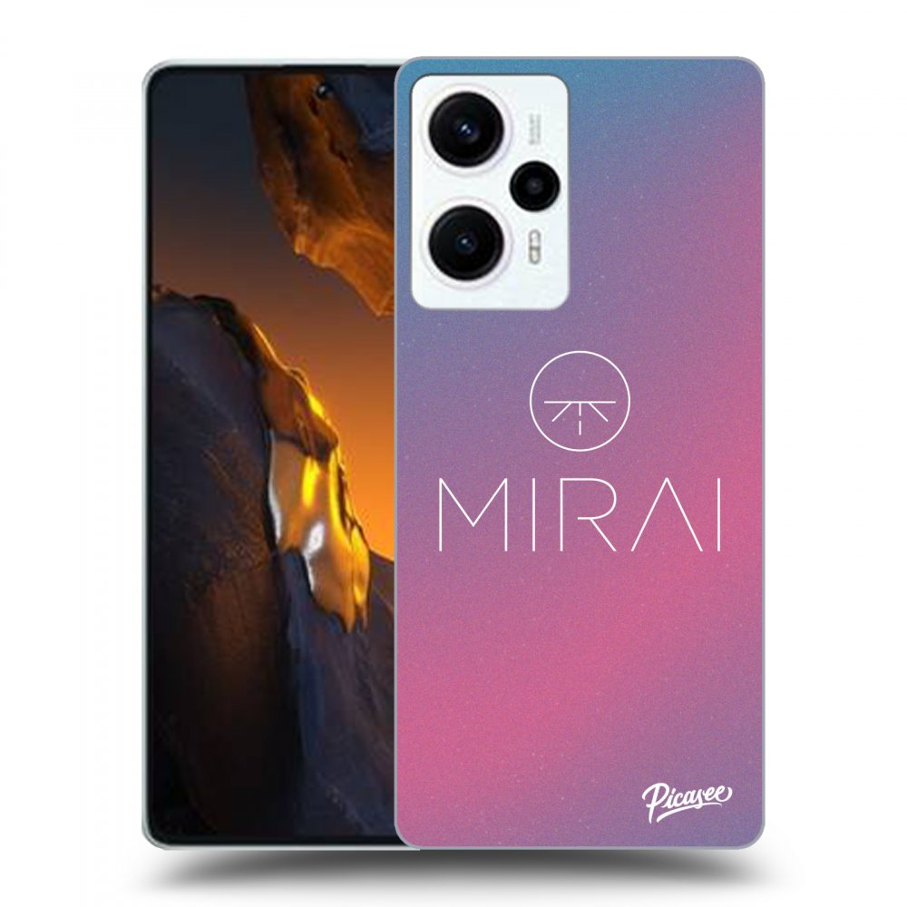 Silikonový černý Obal Pro Xiaomi Poco F5 - Mirai - Logo