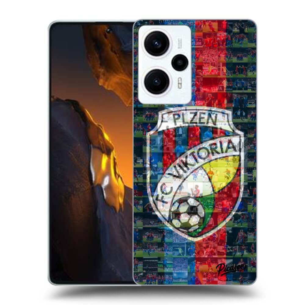 Silikonový černý Obal Pro Xiaomi Poco F5 - FC Viktoria Plzeň A